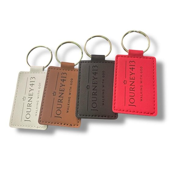 NEW - JOURNEY413 LUXURY LEATHER KEYCHAIN - BAG CHARM 4 STYLES 1(PC) - Picture 9 of 9